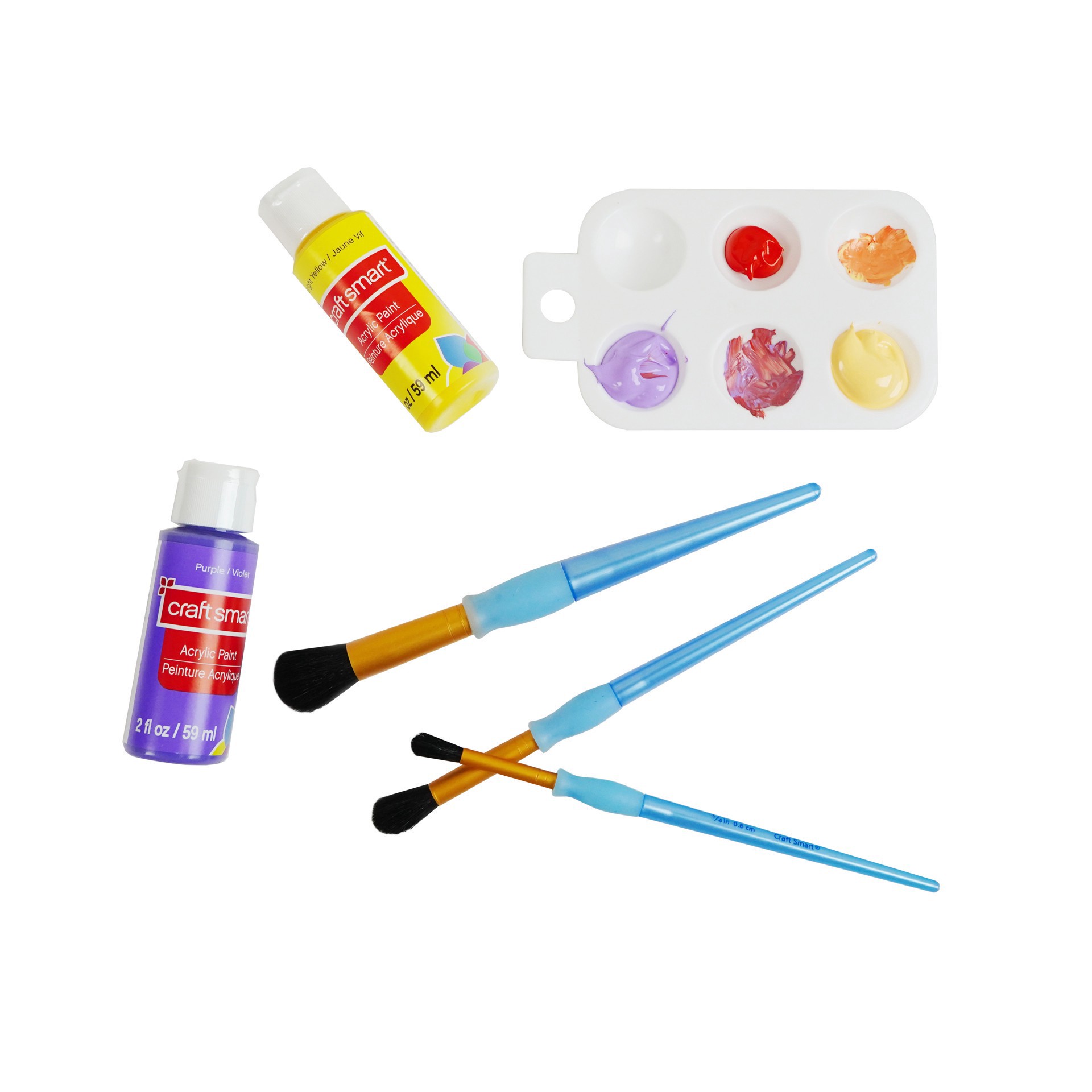 slide 3 of 4, Multi-Purpose 3 Piece Synthetic Mop Brush Set By Craft Smart, 3 ct