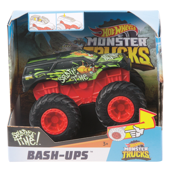 slide 1 of 1, Hot Wheels Monster Trucks 1:43 Bash-Ups Assortment, 1 ct