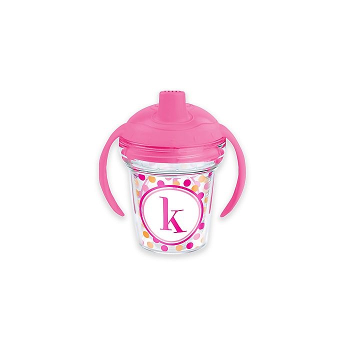 slide 1 of 1, Tervis My First Tervis Dot Pattern Monogram Initial K'' Sippy Design Cup with Lid'', 6 oz