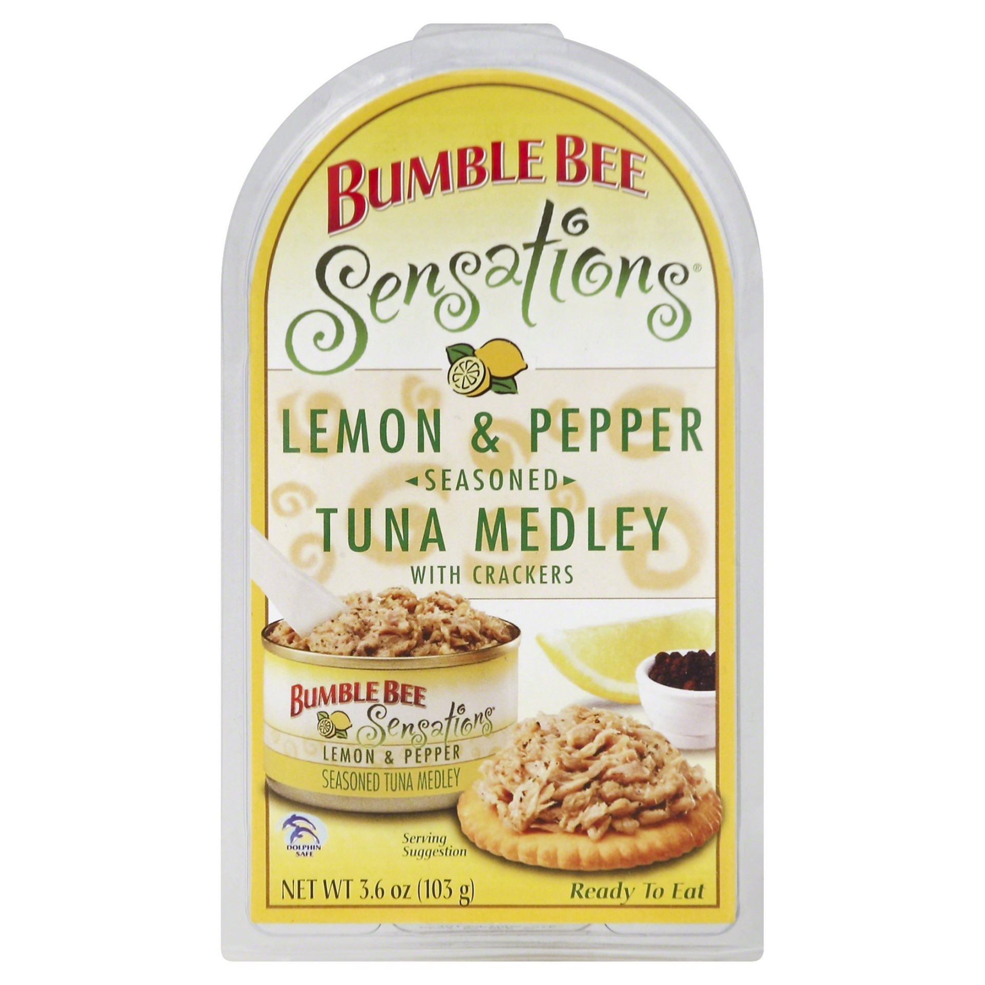 slide 1 of 11, Bumble Bee Sensations Lemon & Pepper Seasoned Tuna, 3.6 oz