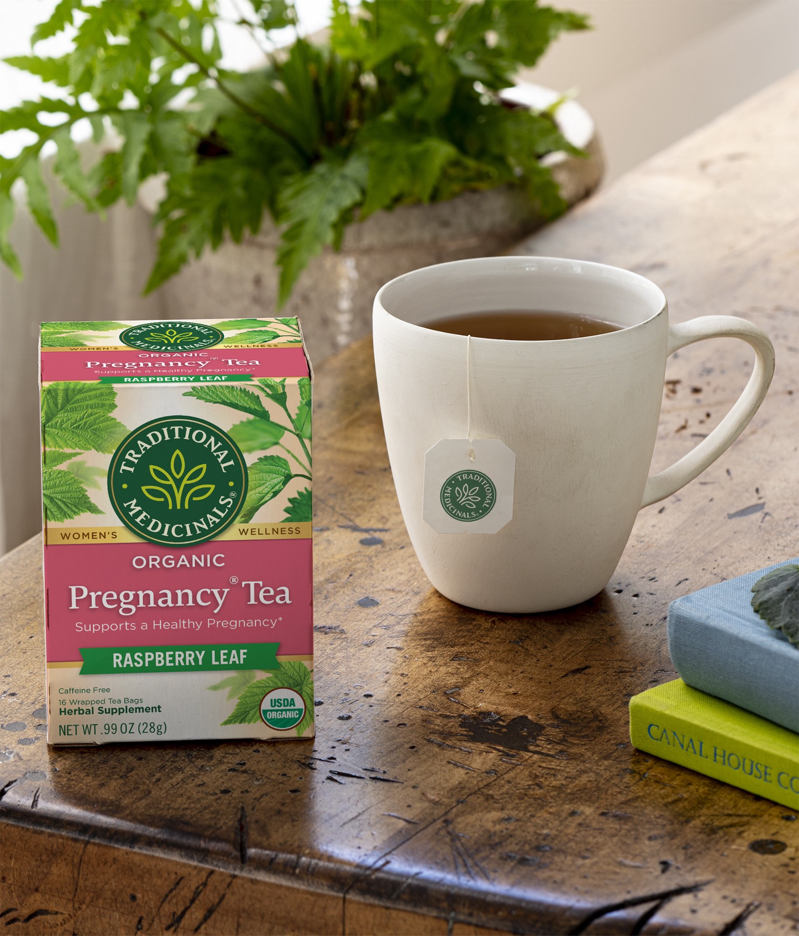 slide 2 of 4, Traditional Medicinals Organic Pregnancy Tea, Caffeine Free Herbal Tea, 16 ct