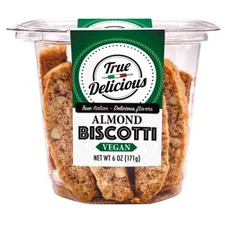 True Delic Biscotti Vegan Almond 6Oz