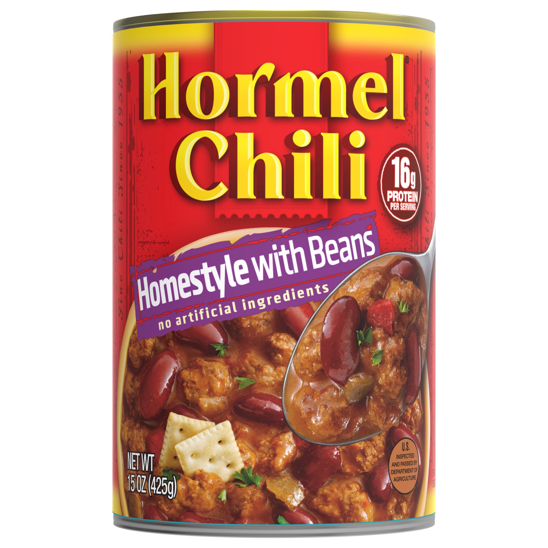 slide 1 of 6, Hormel Chili Homestyle with Beans, 15 oz