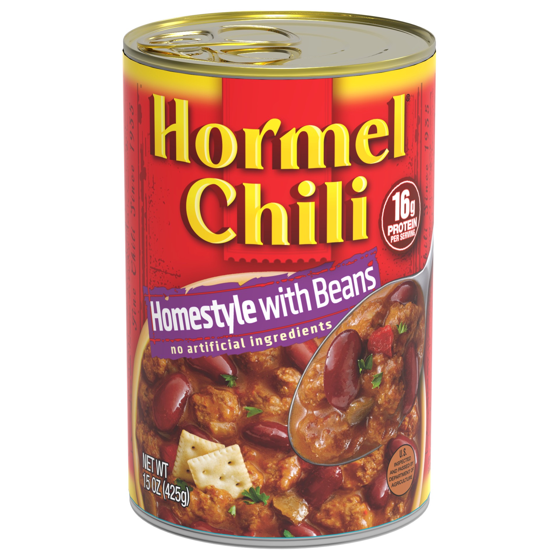 slide 1 of 6, Hormel Chili Homestyle with Beans, 15 oz