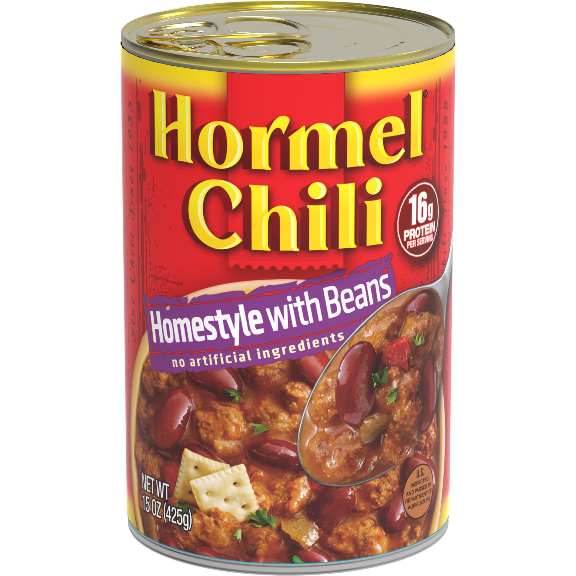 slide 1 of 6, Hormel Chili Homestyle with Beans, 15 oz