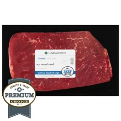 Lunds & Byerlys Premium Choice Beef Top Round Steak Half