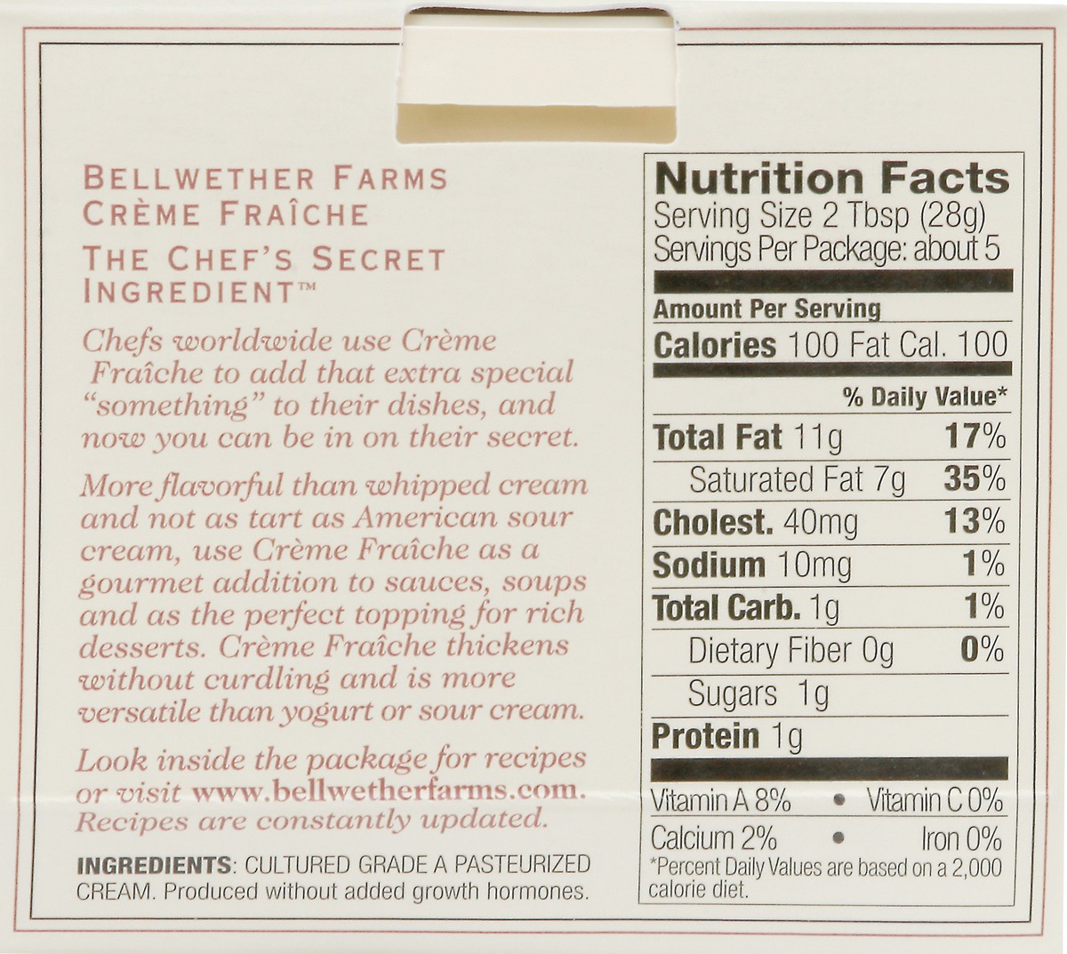 slide 4 of 9, Bellwether Farms Creme Fraiche French Cultured Cream 5 oz, 5 oz