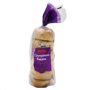 slide 1 of 1, Hy-Vee Cinnamon Raisin Bagels 6 Ct, 6 ct