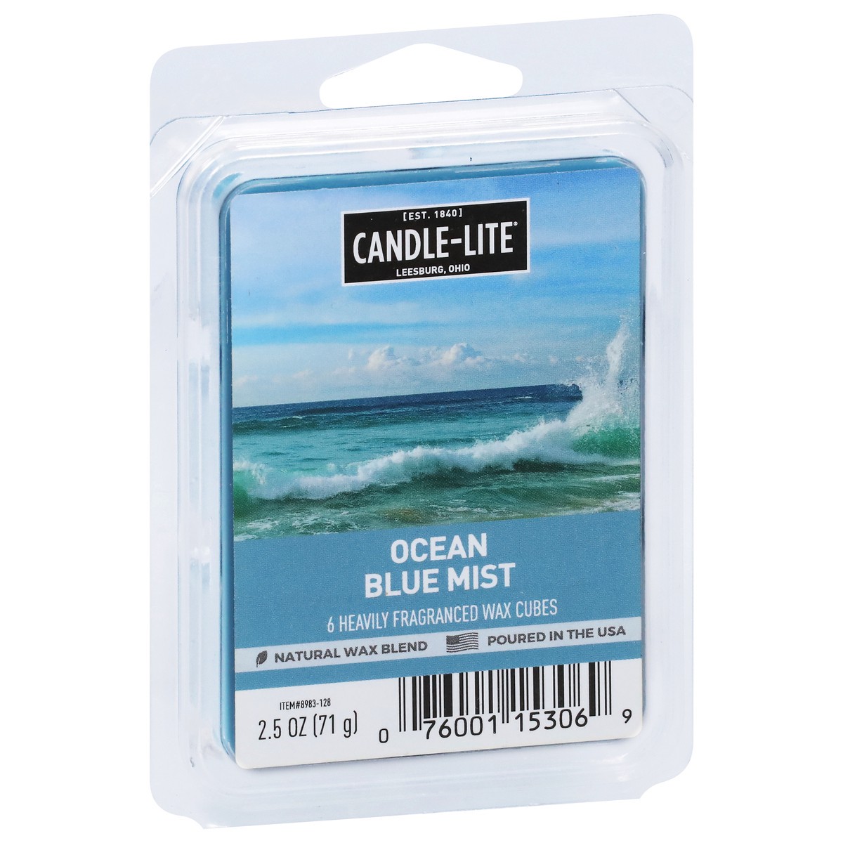 slide 3 of 9, Candle-Lite Ocean Blue Mist Fragranced Wax Cubes, 2.5 oz