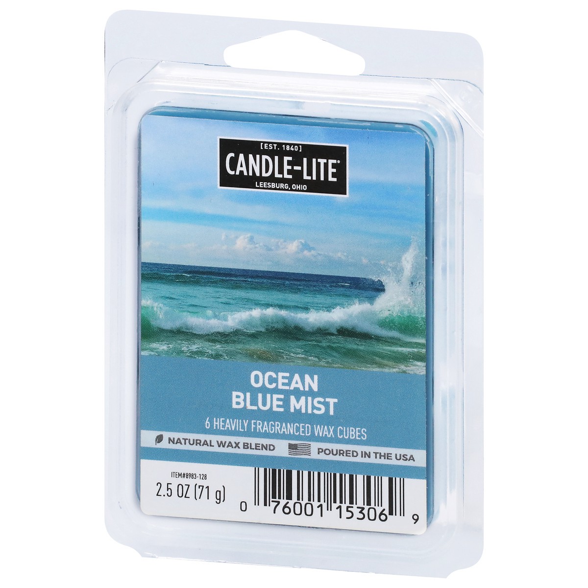 slide 9 of 9, Candle-Lite Ocean Blue Mist Fragranced Wax Cubes, 2.5 oz