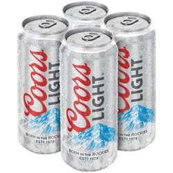 Crisp, clean and refreshing, Coors Light is an American-style light lager beer. This light beer has 4.2% ABV, 102 calories and 5 grams of carbs per 12-ounce serving.