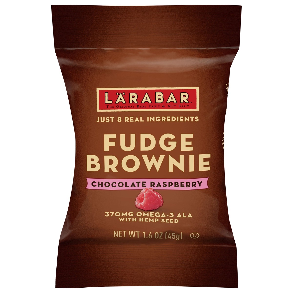 slide 1 of 9, LÄRABAR Chocolate Raspberry Fudge Brownie 1.6 oz Wrapper, 1.6 oz