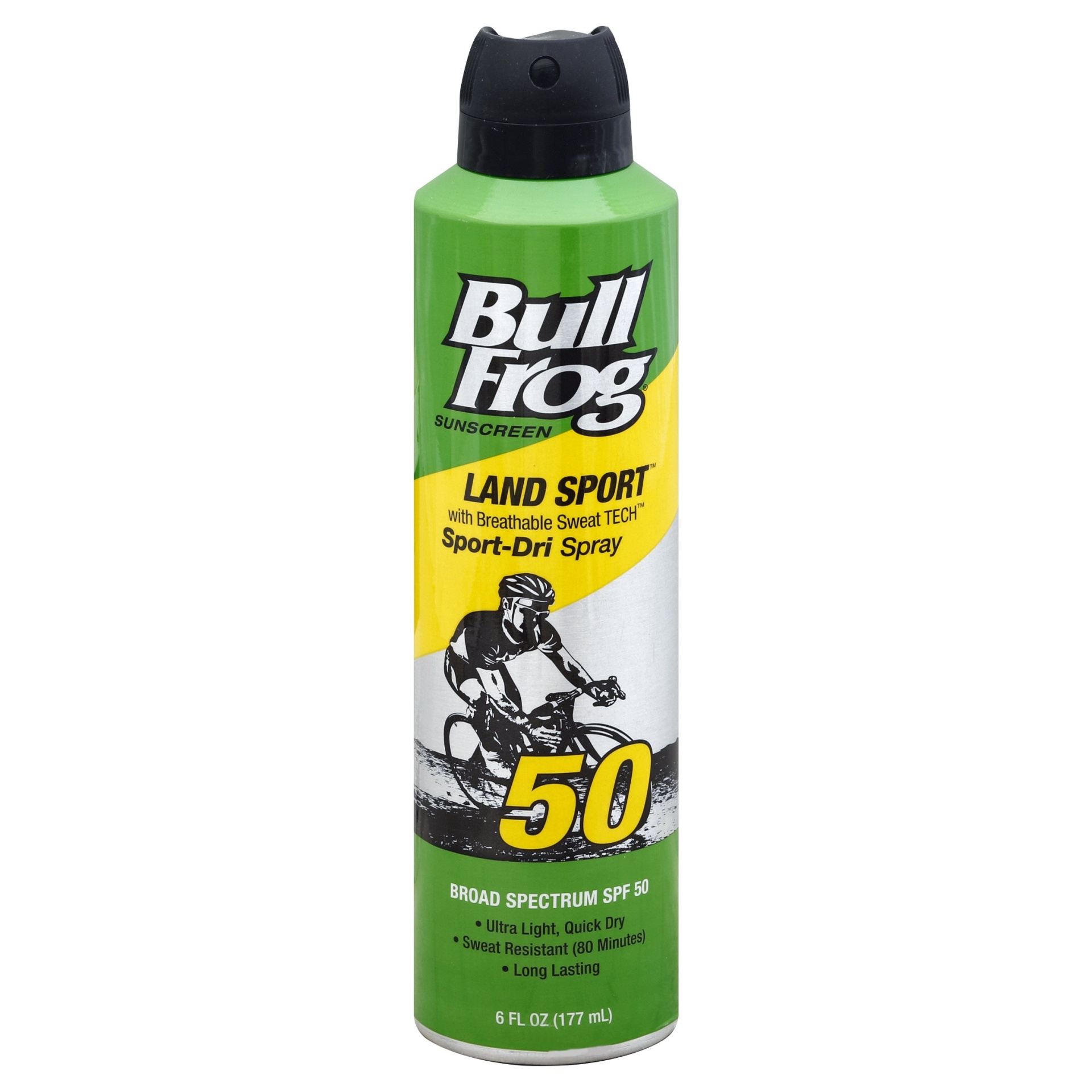 slide 1 of 1, BullFrog Marathon Mist Broad Spectrum Sunscreen Spray SPF 50, 6 fl oz