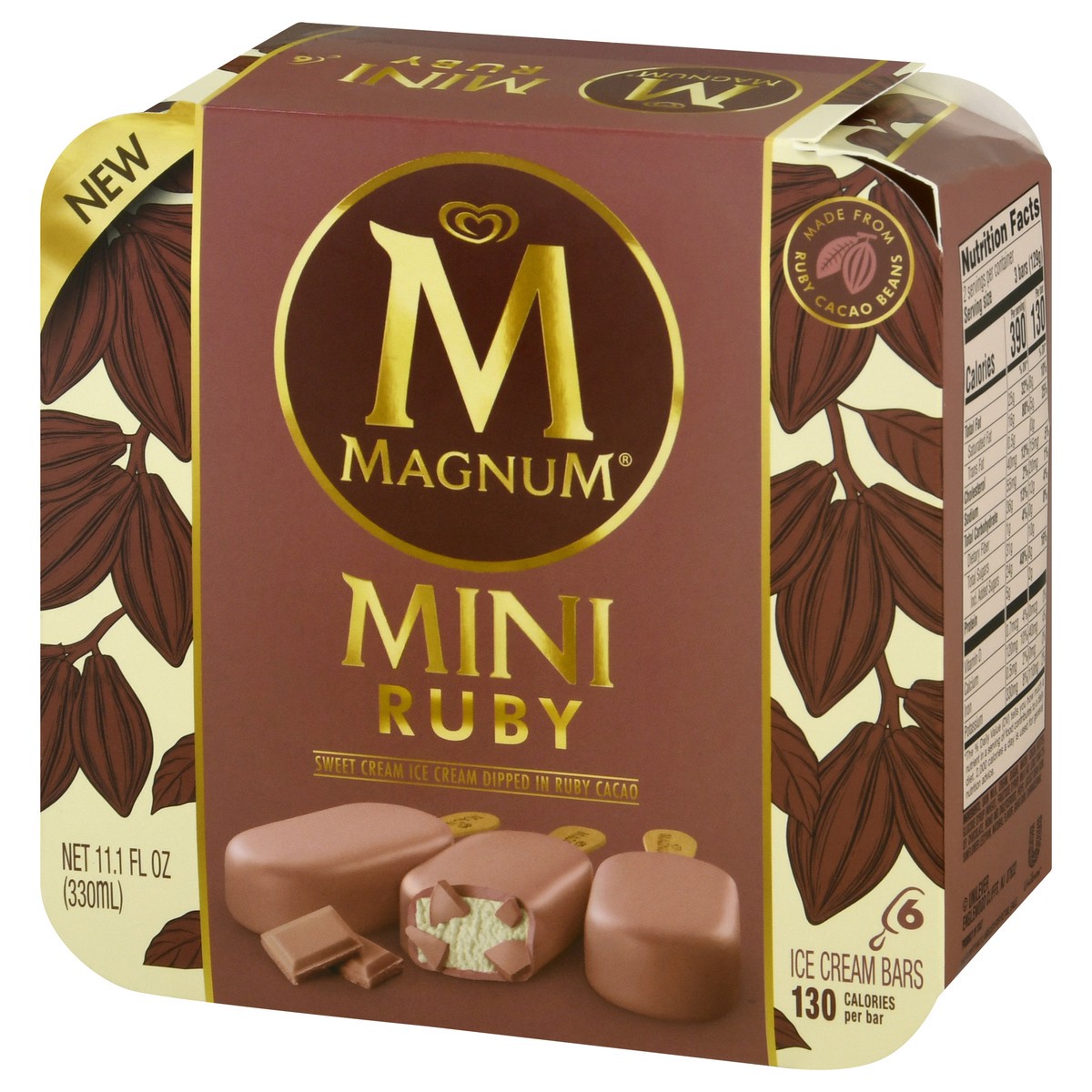 slide 2 of 10, Magnum Ice Cream Bars Ruby, 11.1 oz, 6 Count , 11.1 oz