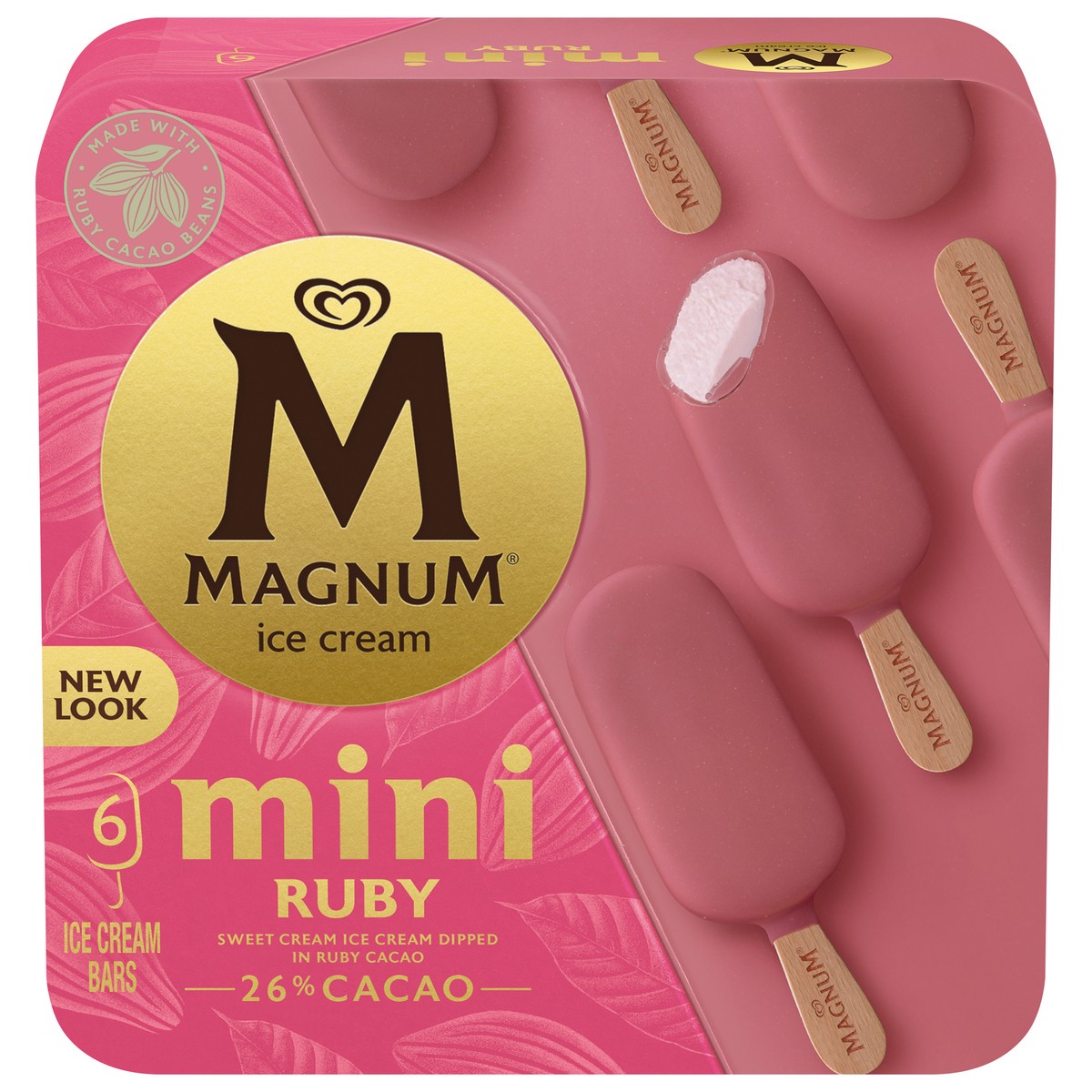 slide 1 of 10, Magnum Ice Cream Bars Ruby, 11.1 oz, 6 Count , 11.1 oz