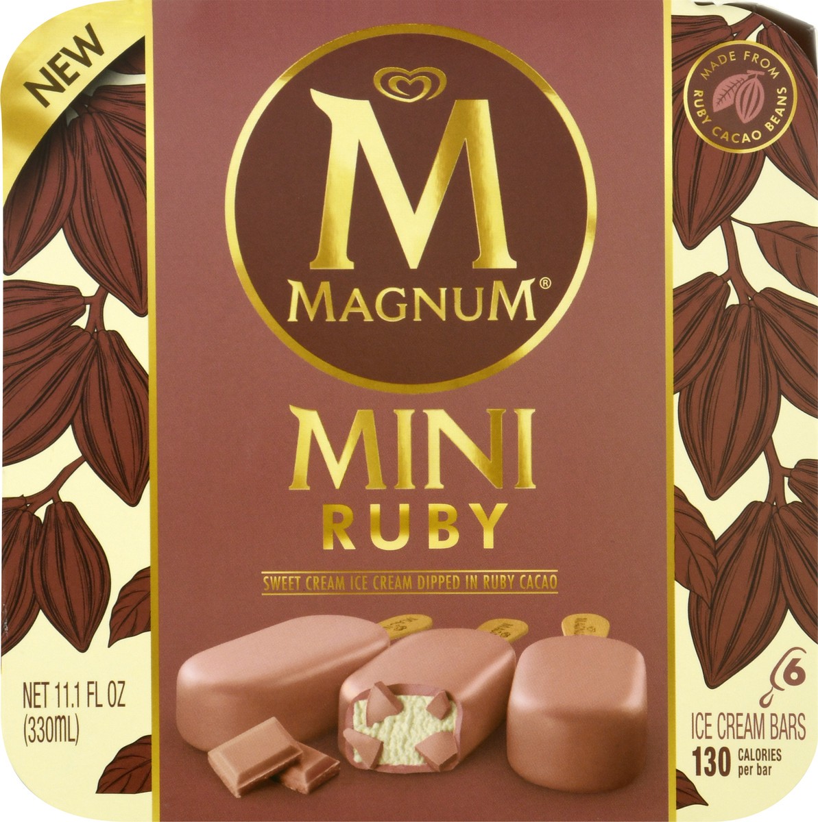 slide 8 of 10, Magnum Ice Cream Bars Ruby, 11.1 oz, 6 Count , 11.1 oz