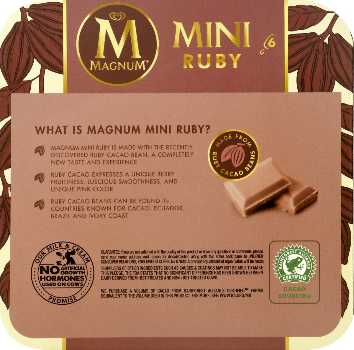 slide 9 of 10, Magnum Ice Cream Bars Ruby, 11.1 oz, 6 Count , 11.1 oz