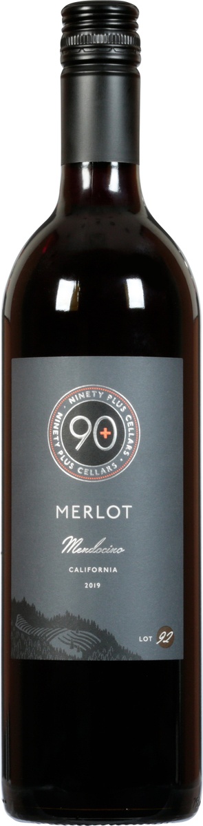 slide 7 of 9, 90+ Cellars - Mendocino California Merlot Lot 92, 750 ml