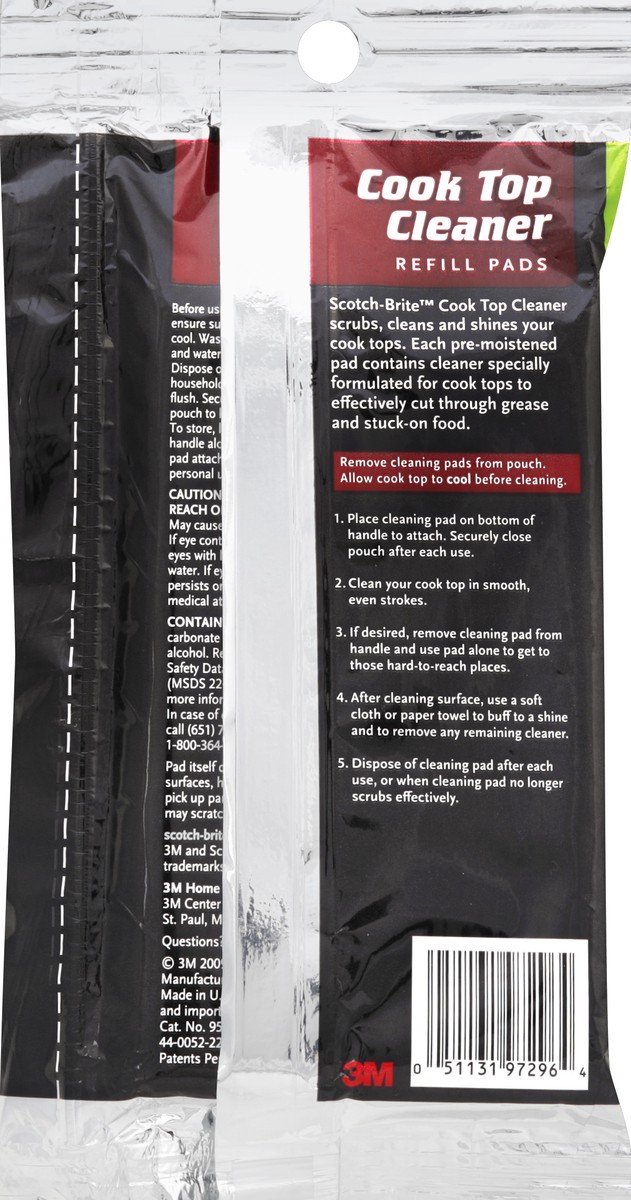 slide 3 of 3, Scotch Brite Refill Sheets For Cooktop Cleaner, 6 ct