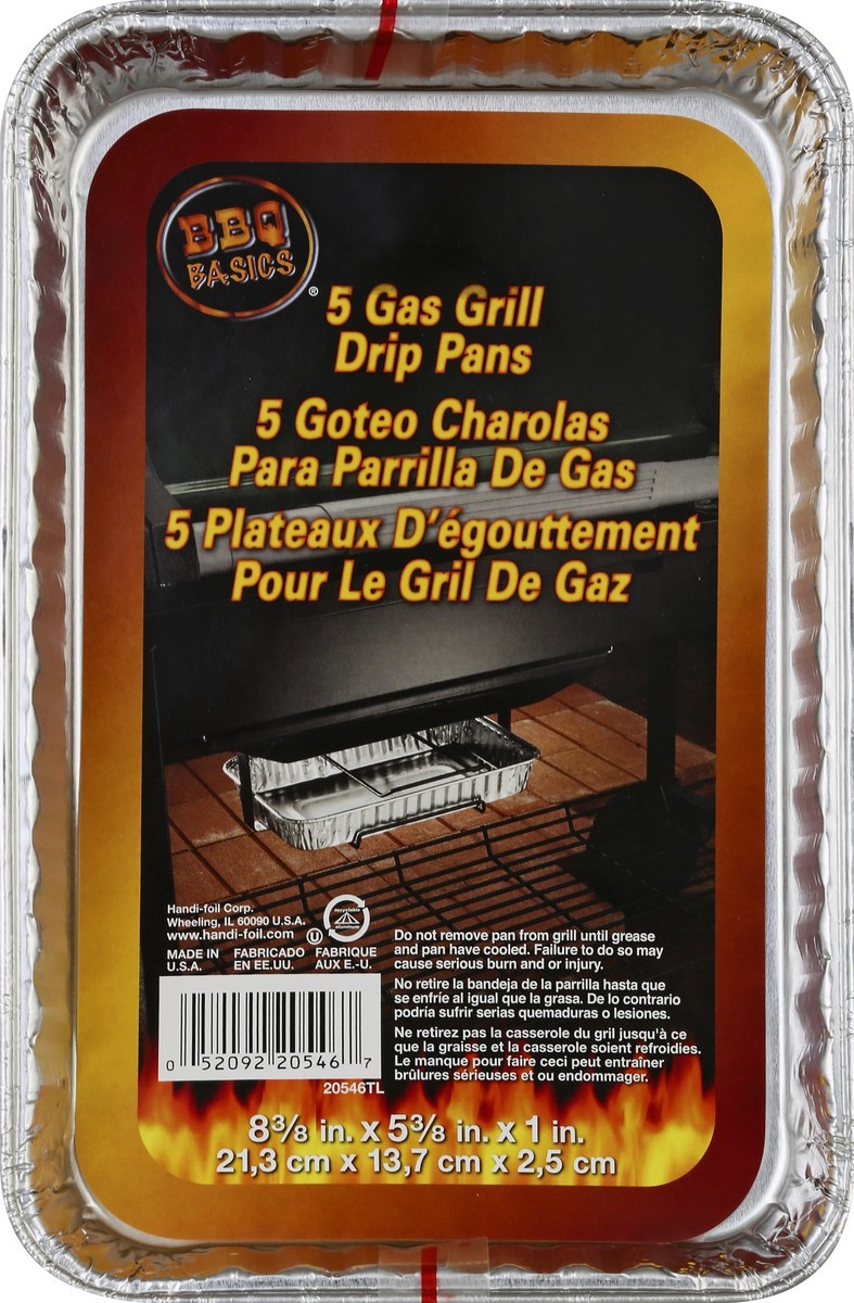 slide 4 of 4, BBQ Basics Drip Pans 5 ea, 1 ct