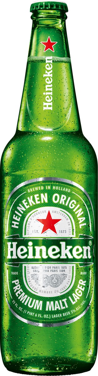 slide 1 of 1, Heineken Original Beer 22 fl oz Bottle, 22 fl oz