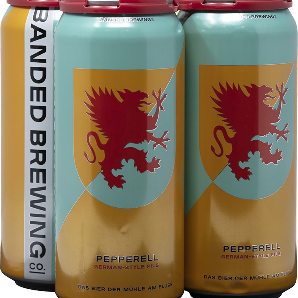 slide 1 of 1, Banded Brewing Banded Pepperell Pilsener, 4 ct; 16 oz