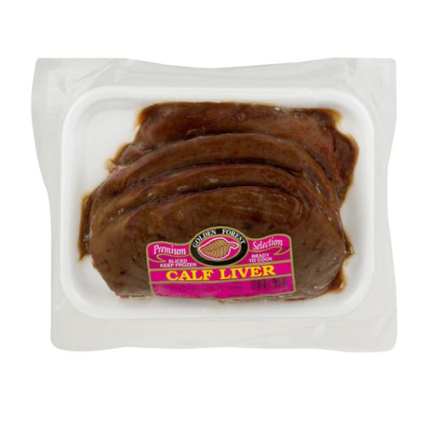 slide 1 of 1, Golden Forest Sliced Calf Liver, 16 oz