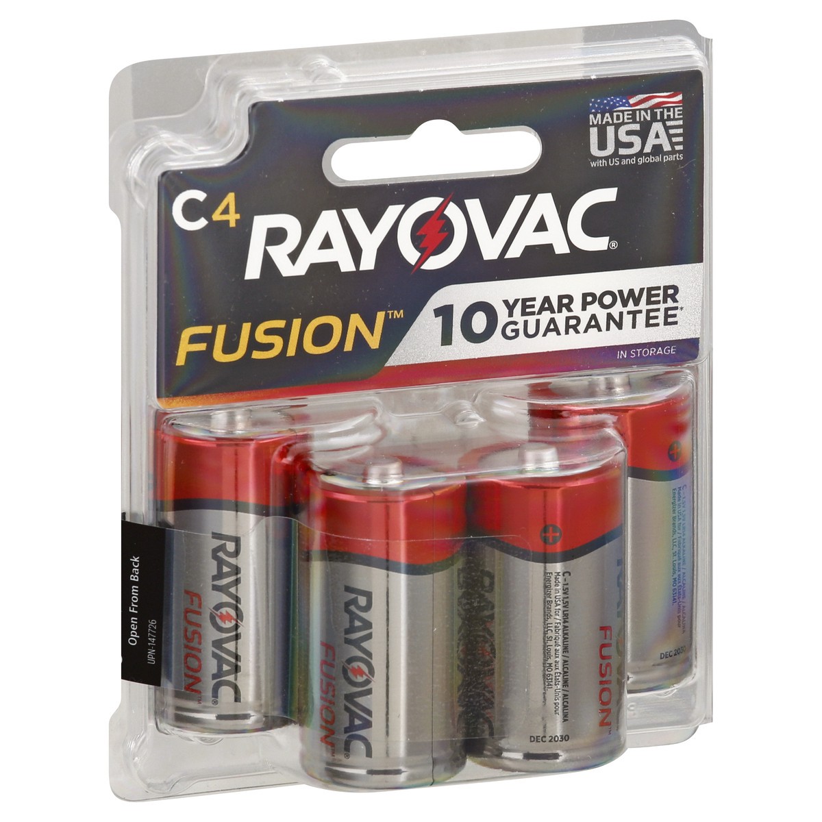 slide 6 of 8, Rayovac Fusion C Batteries (4 Pack), Alkaline C Cell Batteries, 4 ct