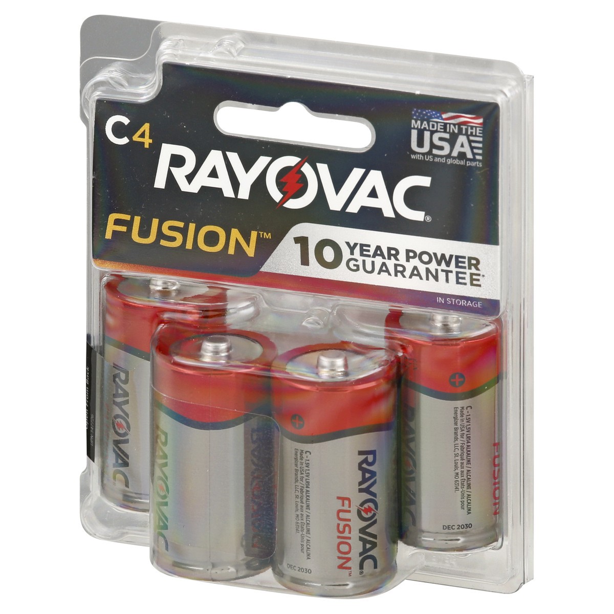 slide 3 of 8, Rayovac Fusion C Batteries (4 Pack), Alkaline C Cell Batteries, 4 ct
