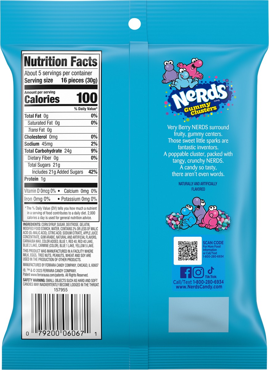 slide 8 of 15, Nerds Gummy Clusters Very Berry Candy 5 oz, 5 oz