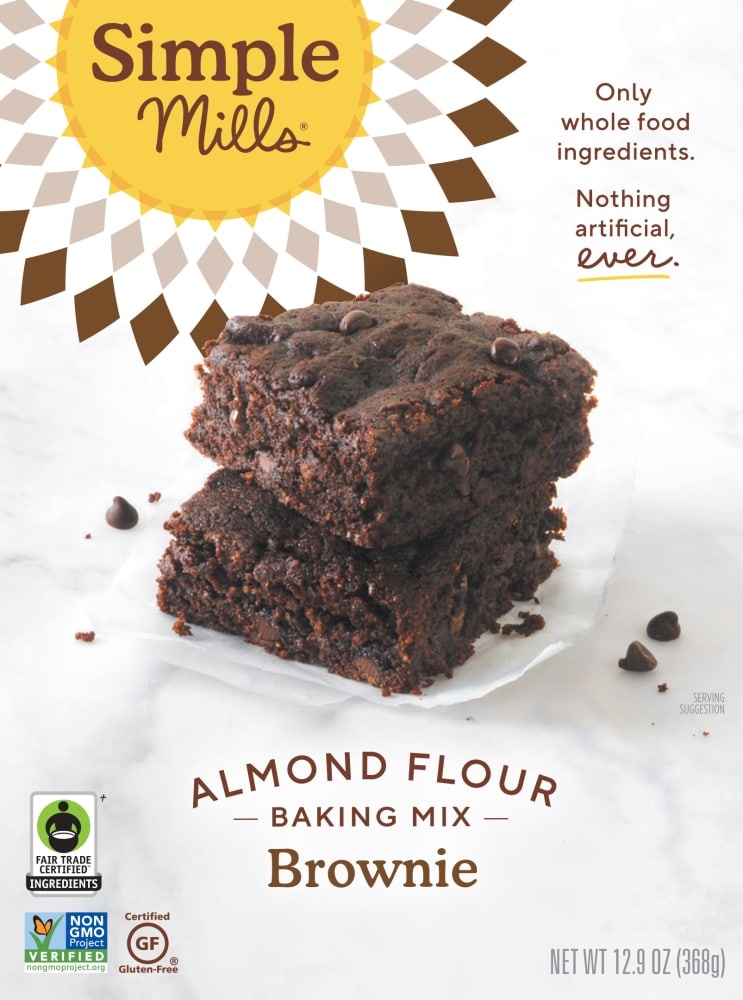 slide 1 of 1, Simple Mills Fair Trade Almond Flour Brownie Mix, 12.9 oz