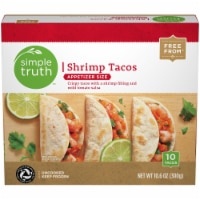 slide 1 of 1, Simple Truth Appetizer Size Shrimp Tacos, 10.6 oz