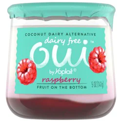 Oui by Yoplait Raspberry Dairy Free Yogurt Alternative, 5 OZ Jar