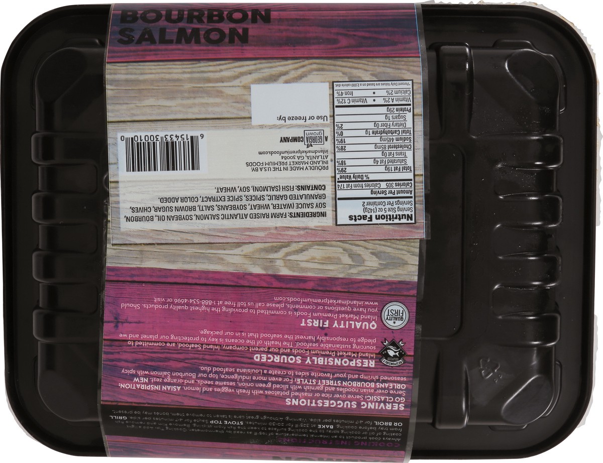 slide 11 of 14, Inland Market Boneless Fillets Bourbon Salmon 2 ea, 10 oz