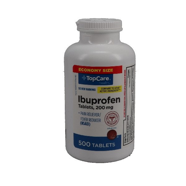 slide 1 of 10, TopCare Health 200 mg Ibuprofen Value Size 500 Tablets, 500 ct