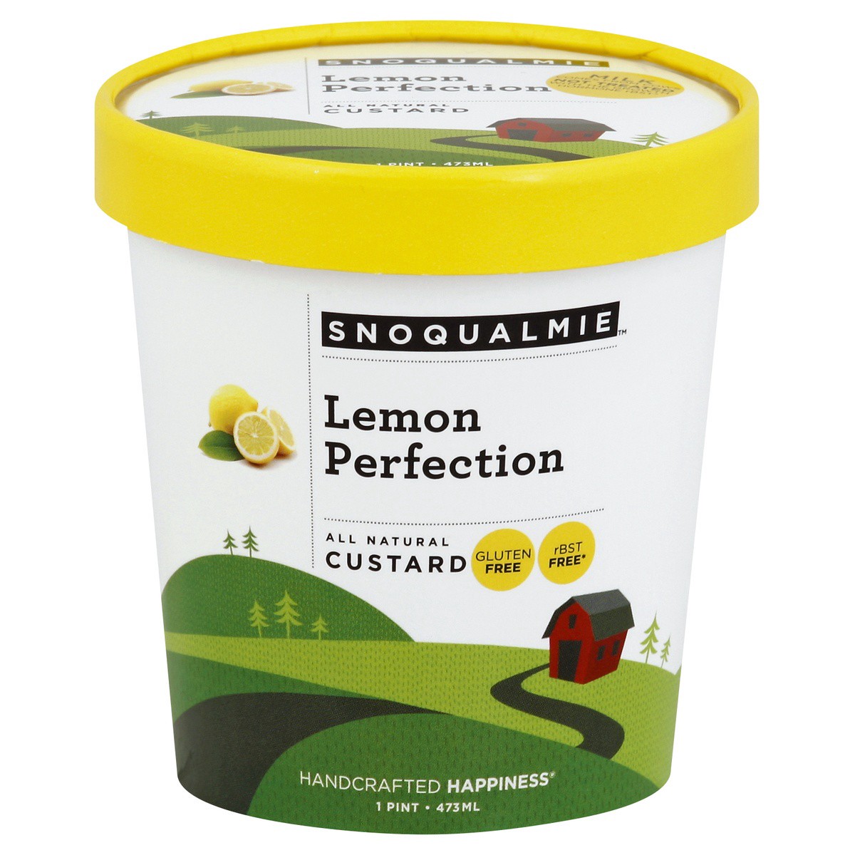 slide 1 of 3, Snoqualmie Lemon Perfection Custard, 16 oz