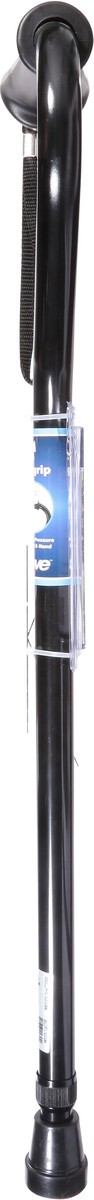 slide 2 of 9, Drive Gel Grip Offset Black Cane 1 ea, 1 ct