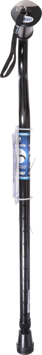 slide 3 of 9, Drive Gel Grip Offset Black Cane 1 ea, 1 ct