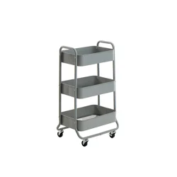 Real Home 3 Tier Metal Utility Cart Vapor