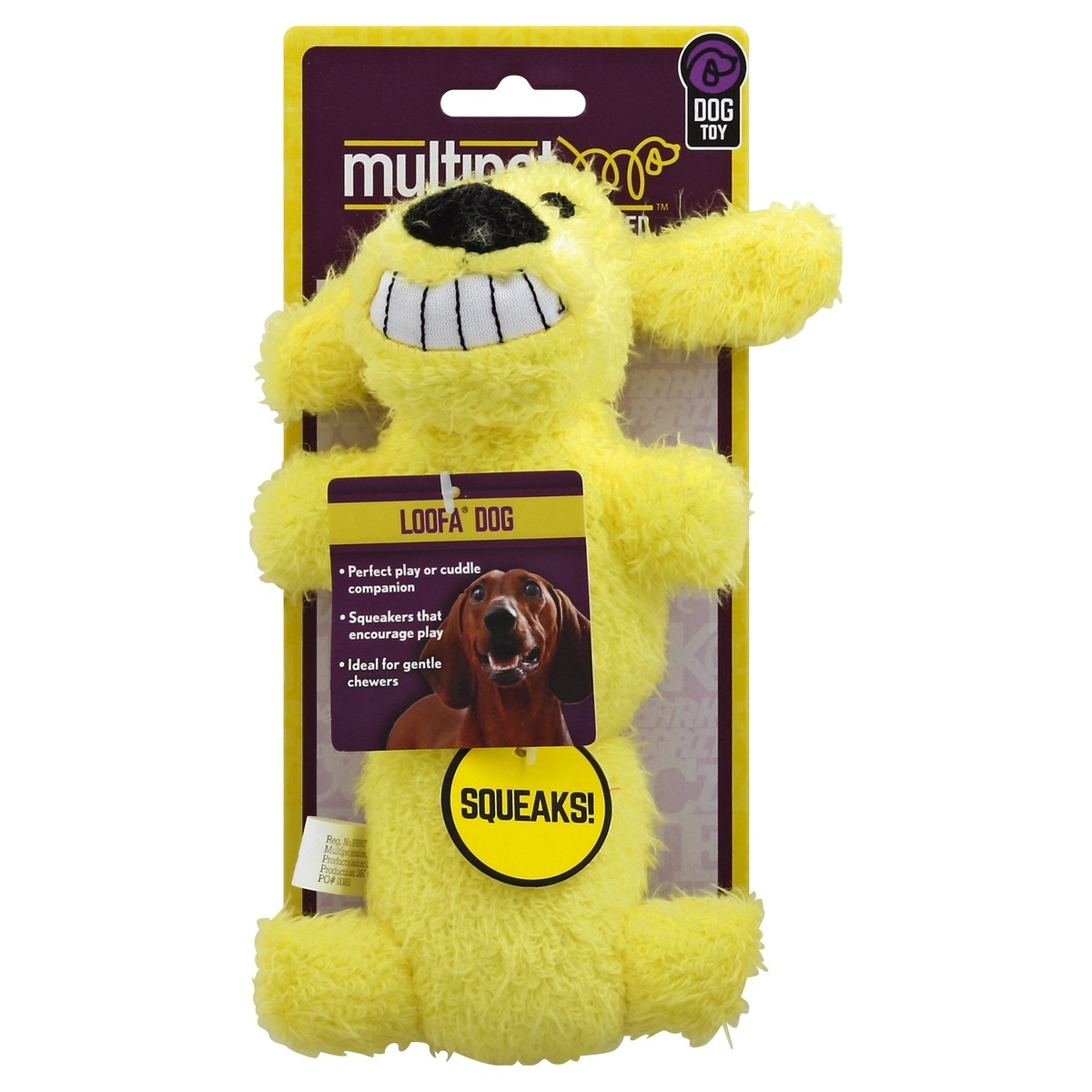 slide 1 of 1, Multipet Dog Toy Loofa Dog The Original 6 Inch Assorted Colors - Each, 1 ct