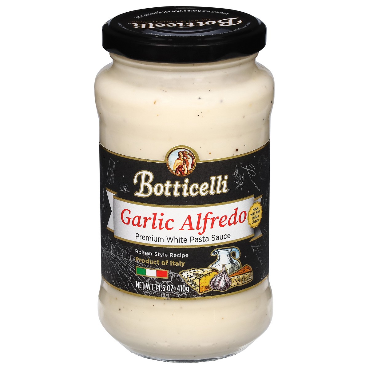 slide 1 of 22, Botticelli Garlic Alfredo Premium White Pasta Sauce 14.5 oz, 14.5 oz