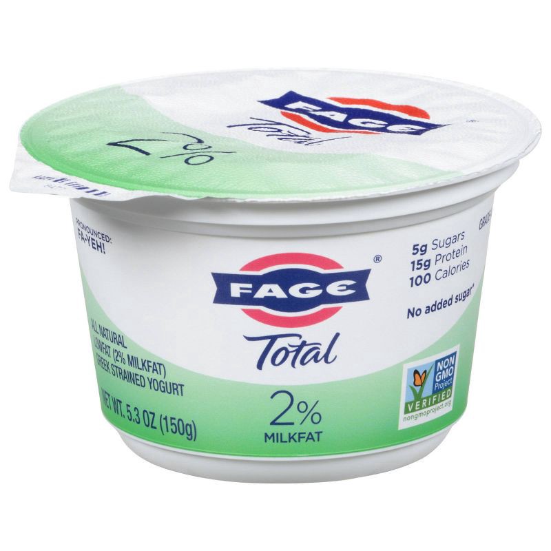 slide 2 of 3, Fage Total Greek Total 2% Greek Yogurt, 5.3 fl oz