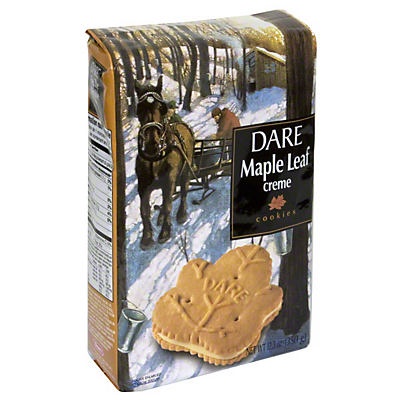 slide 1 of 5, Dare Maple Leaf Creme Cookies, 12.3 oz