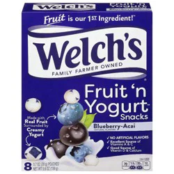 Welch's Fruit 'n Yogurt Snacks, Blueberry-Acai 8 - 0.7 oz Pouches