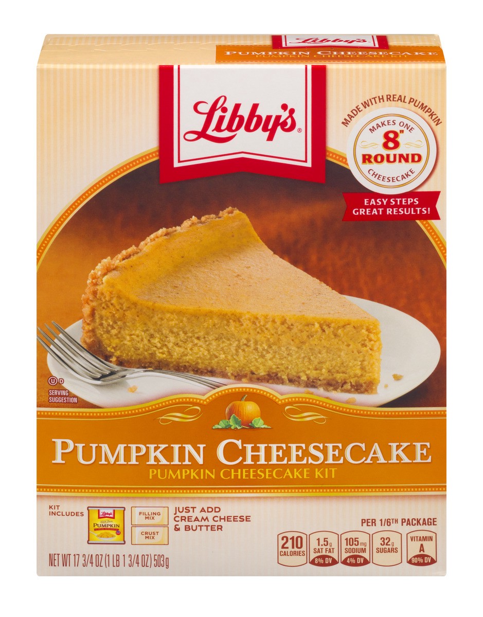 slide 1 of 9, Libby's Pumpkin Cheesecake Kit, 17.75 oz