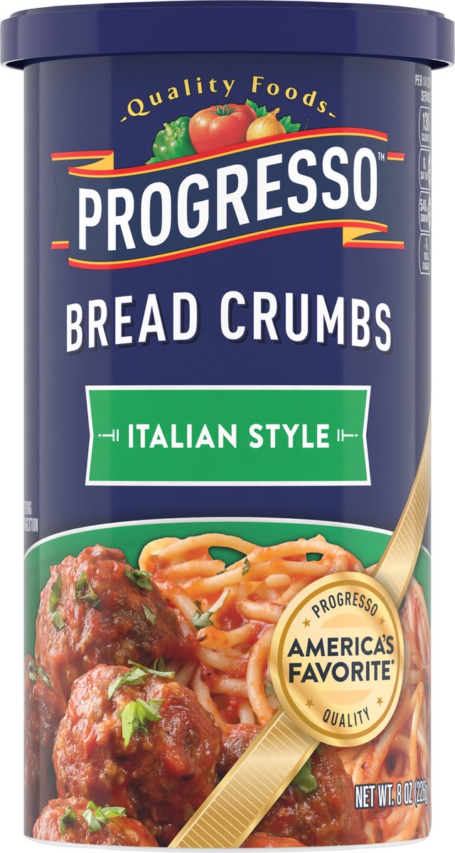 slide 13 of 13, Progresso Italian Style Seasoned Bread Crumbs, 8 ounces, 8 oz