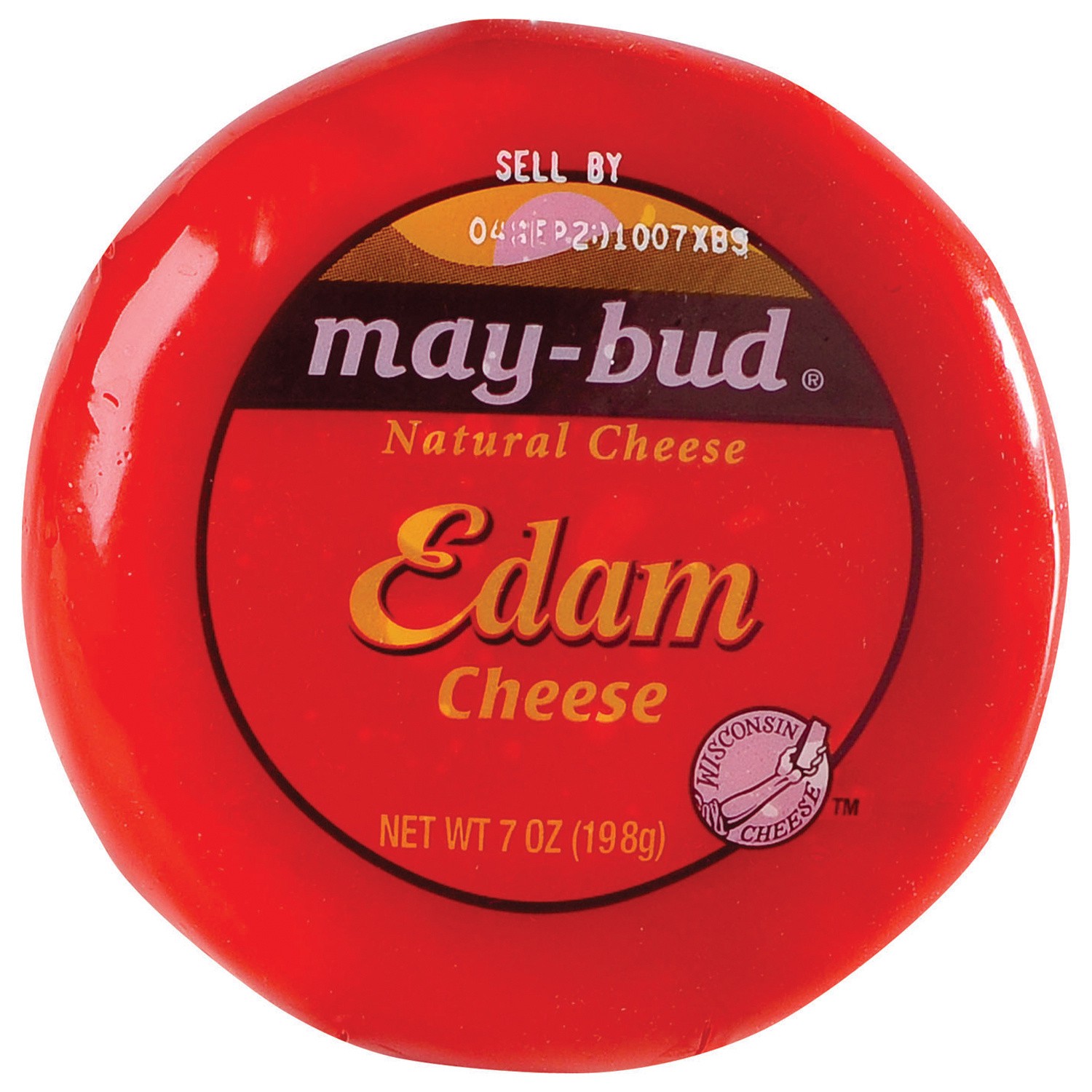 slide 1 of 2, May-Bud Edam Cheese, 7 oz Block, 7 oz