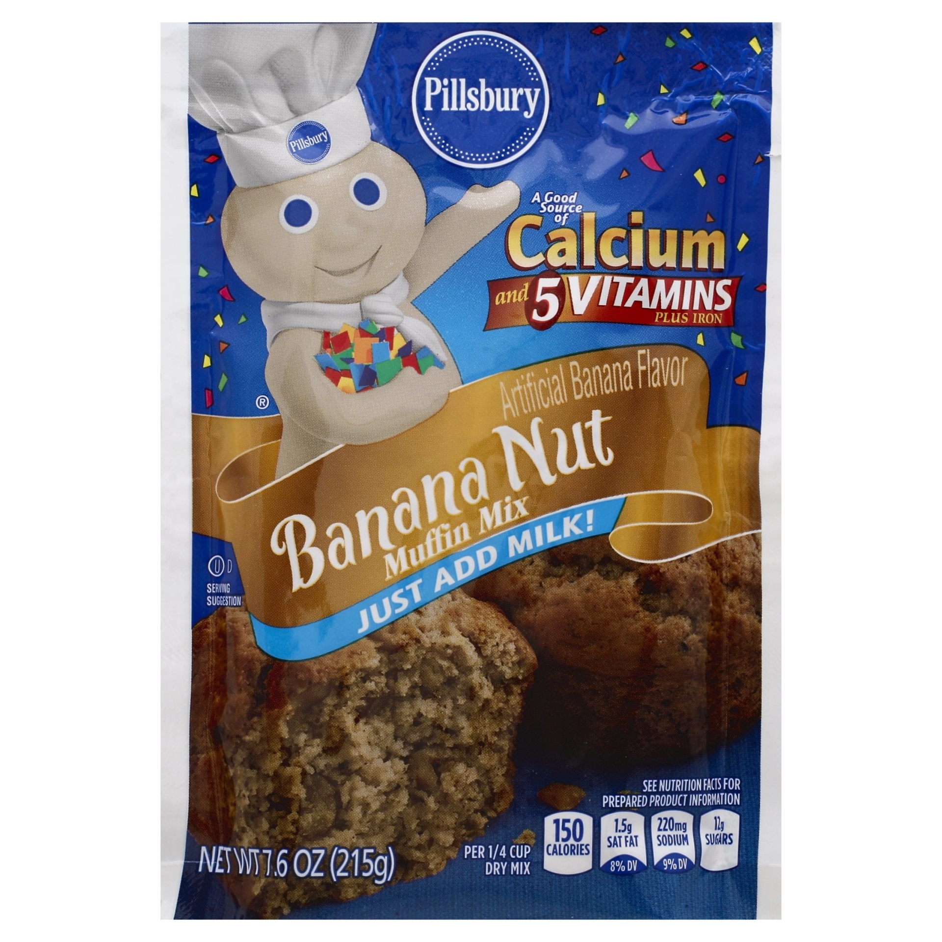 slide 1 of 1, Pillsbury Banana Nut Muffin Mix, 7.6 oz