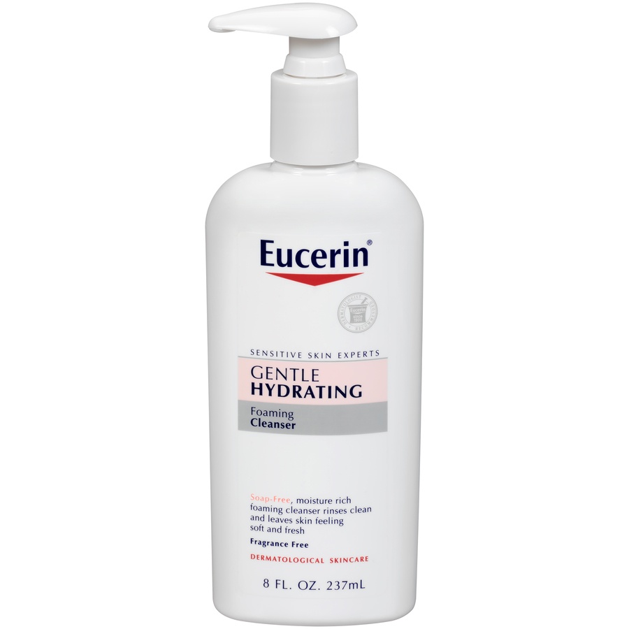 slide 1 of 7, Eucerin Sensitive Skin Gentle Hydrating Cleanser, 8 oz