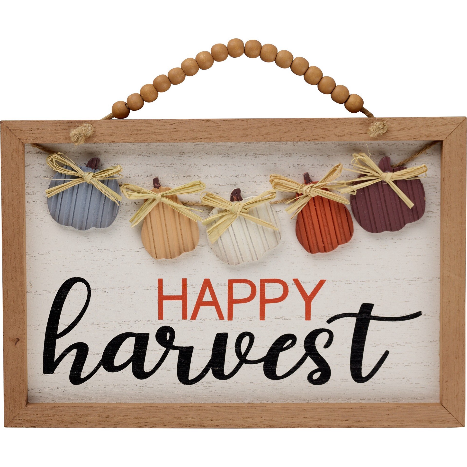 slide 1 of 1, Fall Fest Happy Harvest Hanging Wall Sign, 11.8In X 0.6In X 8In, 1 ct
